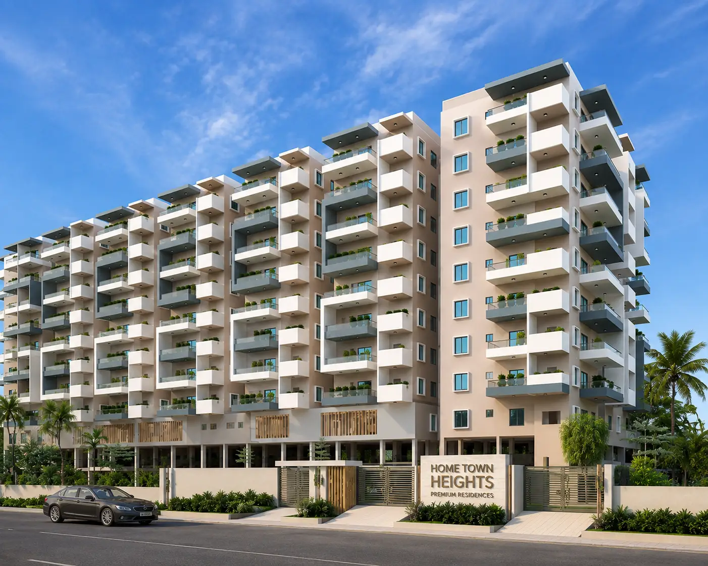 Home Town Heights 2 & 3 BHK flats in Yapral